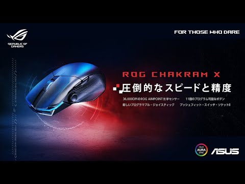 36,000 dpiの圧倒的なスピードと精度　|　ROG Chakram Xゲーミングマウス