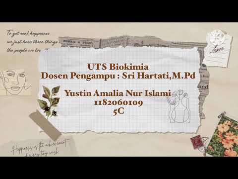 Struktur ,Fungsi , Metabolisme Lipid dan Sintesis Asam Lemak || UTS Biokimia