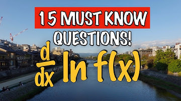 Differentiation of Logarithmic Functions | 15 Must Know Questions! | O Level Additional Mathematics