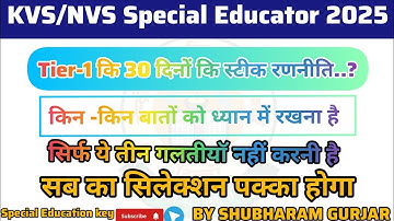 KVS/NVS Special educator 2025  PRT/TGT