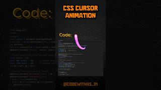 Neon Cursor Animation | HTML, CSS &amp; JavaScript | @codewithas_31 #shorts #viral #youtubeshorts #css