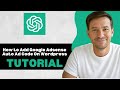How to Add Google Adsense Auto Ad Code On Wordpress
