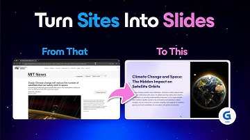 Convert Any Website into a Presentation with AI