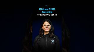 RBI Grade B Reasoning Free Classes 2026 | RBI Grade B Phase 1 Top 200 MCQ Series | RBI Preparation