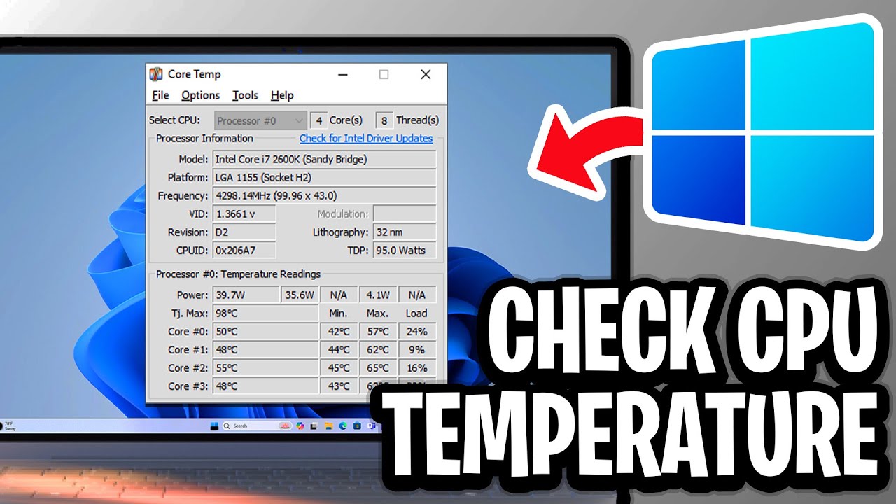 Windows Temperature How To Check CPU Temperature On Windows 11/10 - Step By Step - YouTube
