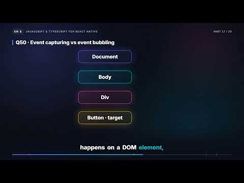 Debounce vs Throttle & Event Bubbling vs Capturing | React Native Interview (3.17)