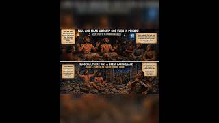 Paul & Silas worship God even when beaten, bound in chains and confined to a jail !