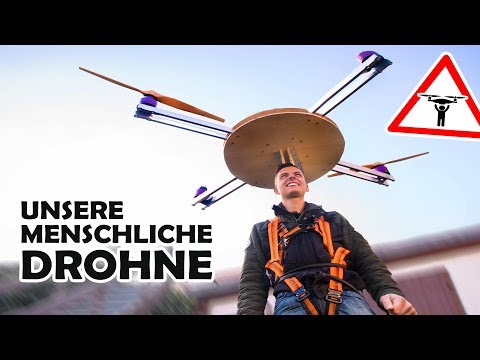 Building a DRONE - JETPACK! | ENGISH SUBTITLES AVILABLE | Our human DIY drone #2
