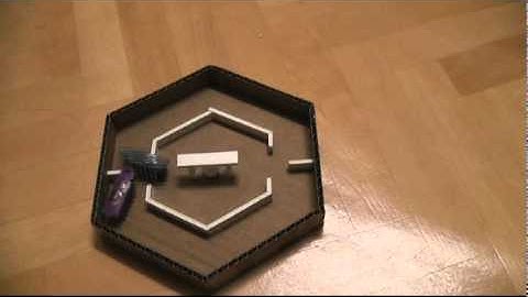 Hexbug Nano : homemade hexagonal cardboard maze