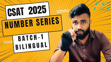 Snippets of CSAT 2025 Course | Lecture-2 NUMBER SERIES | BATCH-1 (BILINGUAL) | AVISHEK SINHA |
