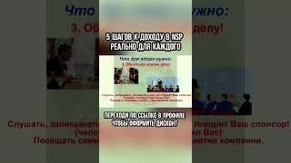 5 шагов к доходу в NSP.
