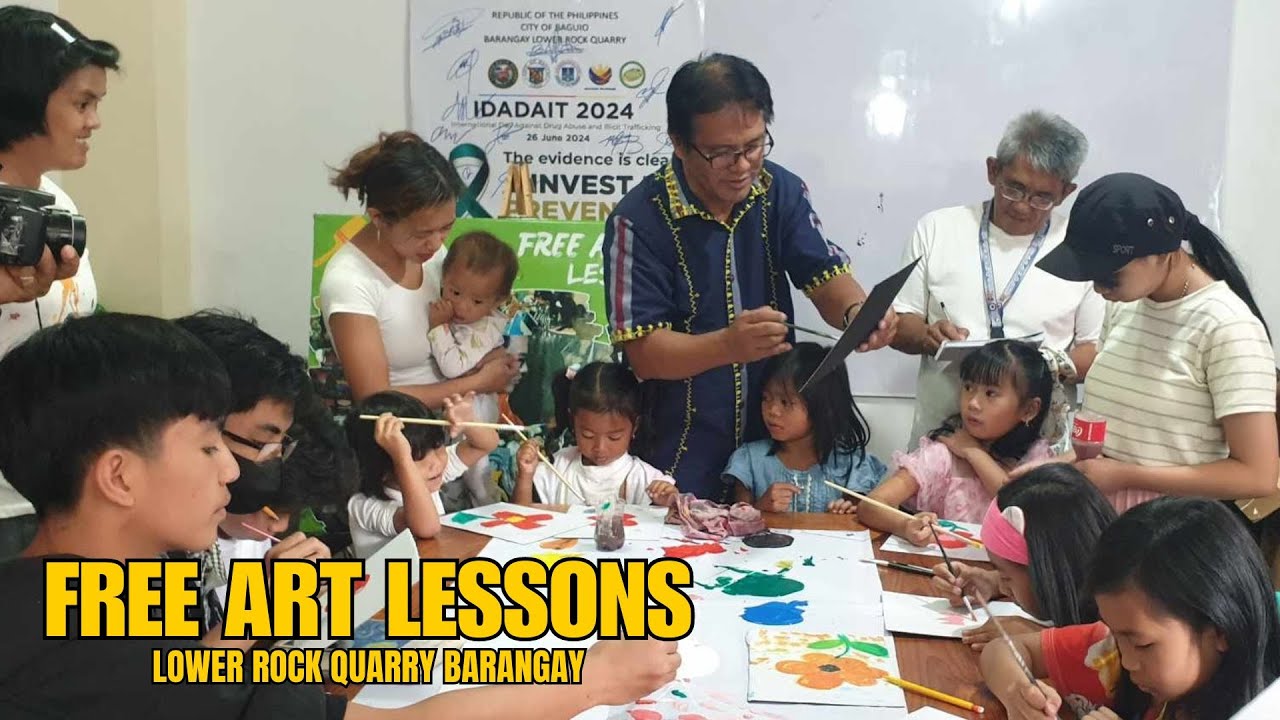 FREE ART LESSONS@Lower Rock Quarry Brgy 