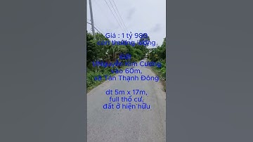 Đất 1/đường Nguyễn Kim Cương, xã Tân Thạnh Đông (S408) #datcuchi #shorts