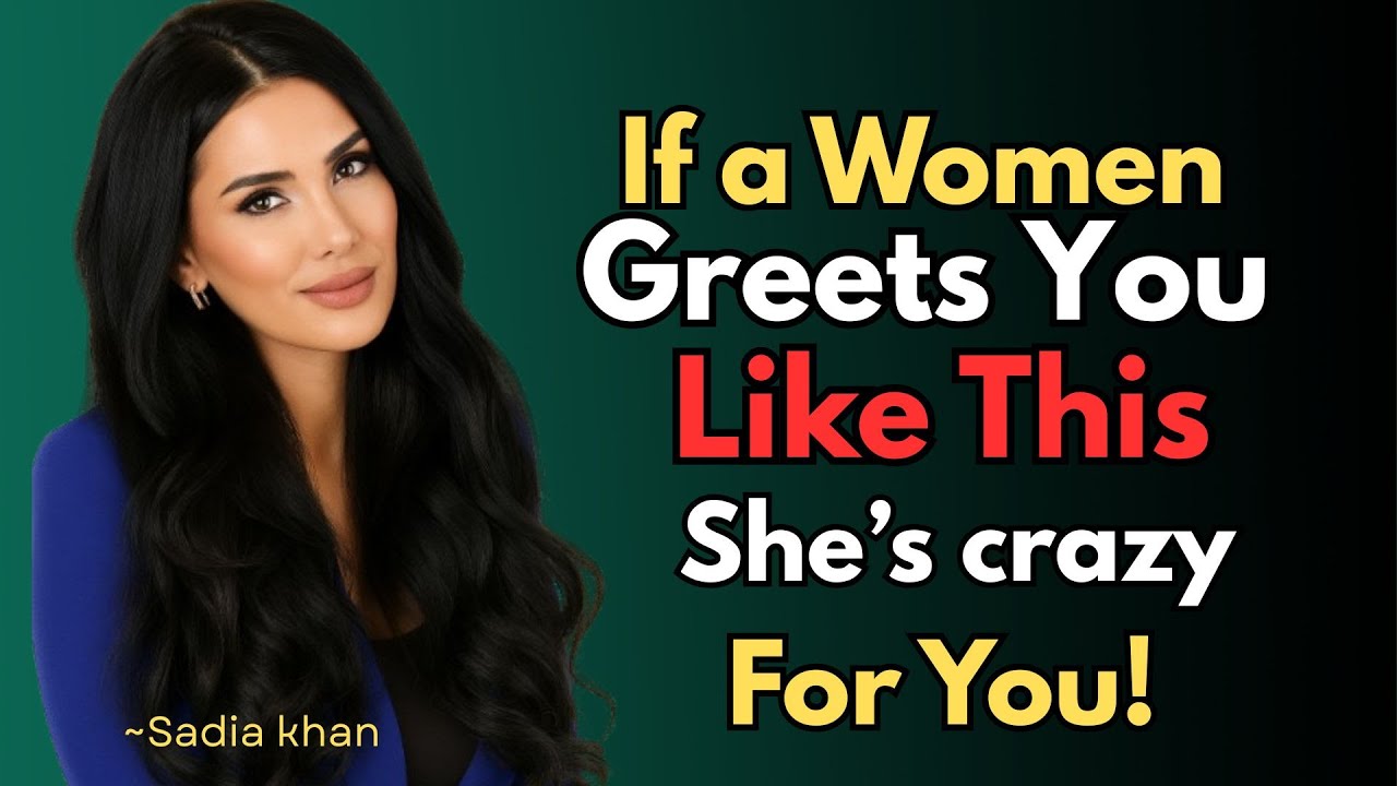 Если женщина приветствует вас вот так, значит, она без ума от вас!