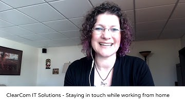 Staying in touch while working from home