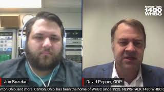 Ohio Democratic Party Chair David Pepper with Jon Bozeka