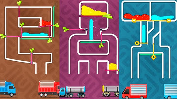 Color Fall Pin  Pull - Walkthrough Gameplay - ( Lvl 21 - 30 ) Solution Android