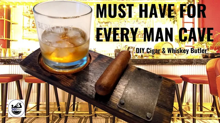 Enkel DIY whiskey- och cigarrtjänare för att hålla din finaste whiskey och bästa cigarr