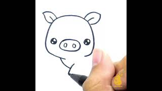 How to Draw Flying Pig #Shorts