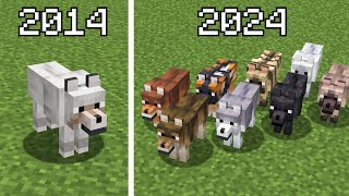 2014 Vs 2024 Minecraft Wolf