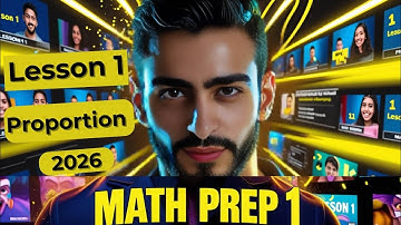 Math prep 1 lesson 1 || proportion ماث أولي إعدادي ترم أول الدرس الأول 2026