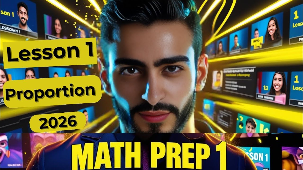 Math prep 1 lesson 1 || proportion ماث أولي إعدادي ترم أول الدرس الأول 2026