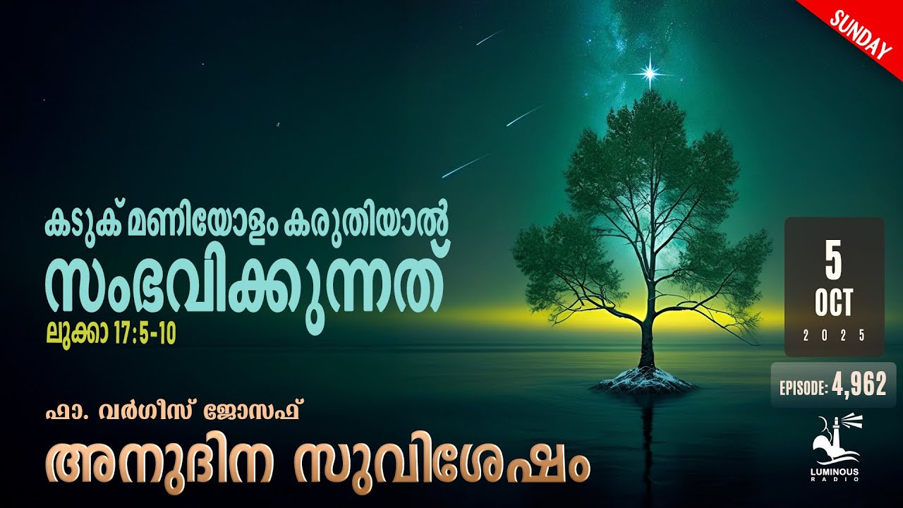 What Happens with Faith the Size of a Mustard Seed? | Daily Gospel Reflection Malayalam Sunday Oct 5