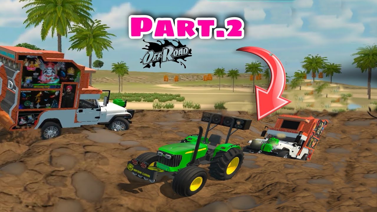 PART -2 ||आज तो डीजे फंस गया !! ट्रैक्टर से टोचन 😱!!KING DJ GAMING