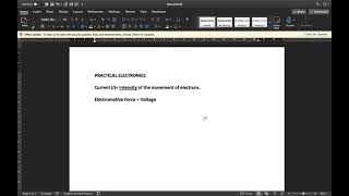 Practical Electronics (Ohm's Law, Series & Parallel Circuits)