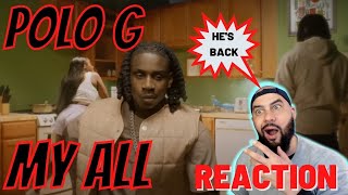 First time hearing / Reacting to "POLO G - MY ALL" (Directed by Cole Bennet) (Reaction!! )🔥💪