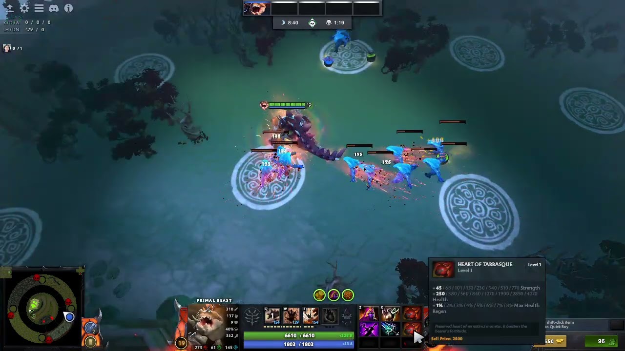 Mountain Defense Dota 2 - Primal Beast gameplay