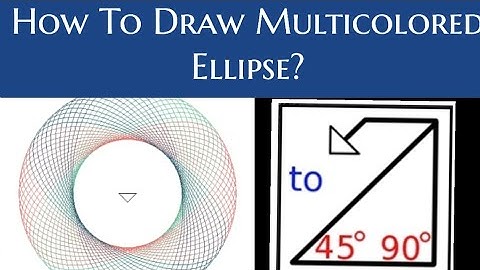 MSW Logo Ellipse Command / How to draw multicolored Ellipse in MSW logo / MSW Logo
