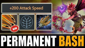 Max Attack Speed Willow with Perma Bash [25 LVL Talent + Bash + Strafe] Dota 2 Ability Draft