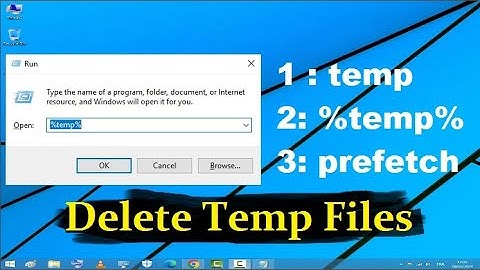 How to delete temporary files  windows 10 / 8 / 8.1