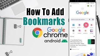 How To Add Bookmarks In Google Chrome Android | Add Shortcut Chrome