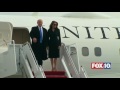 Major moment donald trump  family exit official white house plane arrive in dc for inauguration