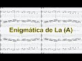 Escala Enigmática de La (A) Guitarra - Tablatura por Jesús Amaya...