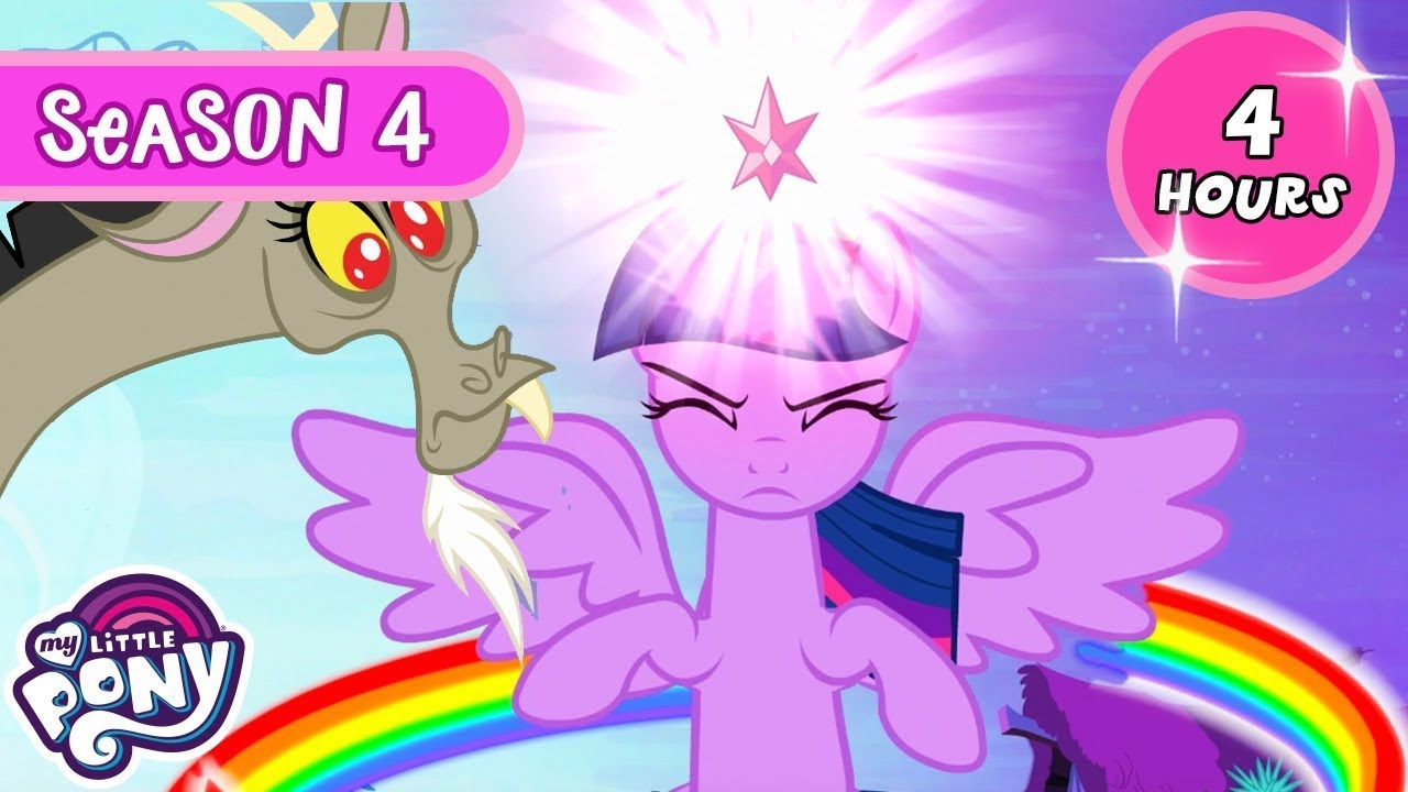 SEASON 4 MINI MOVIE 😱💖| 4 HOURS | My Little Pony: Friendship is Magic | Mega Compilation 🎥 |