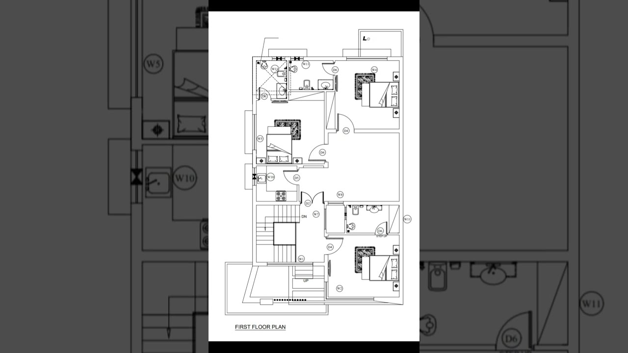 35x65 House Plan || 10 Marla House Plan || 5 Bed Room House Plan