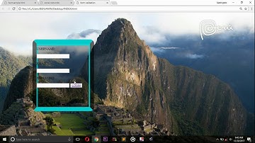 FORM VALIDATION IN HTML,CSS,JAVASCRIPT