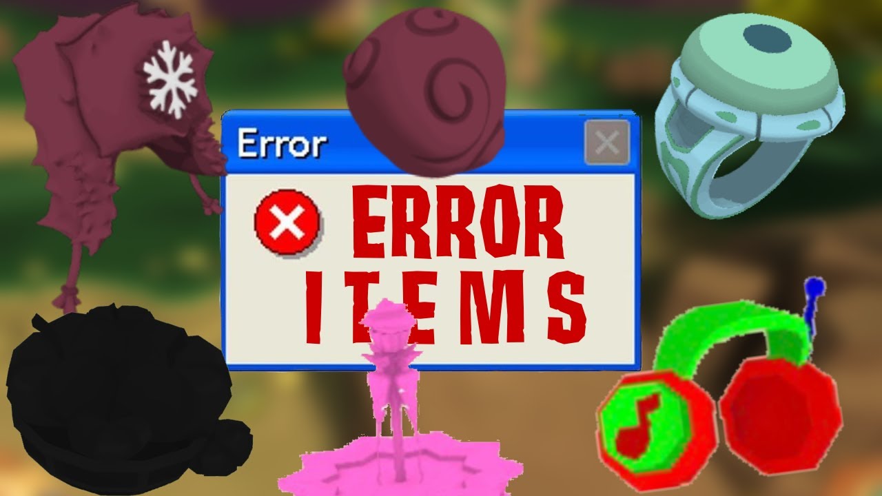 Animal Jam's ERROR Items