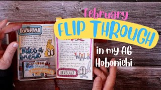 February Flip Through of my Hobonichi A6 Daily pages