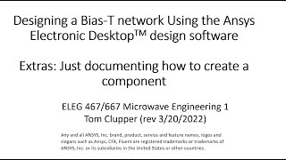 Extras Video: how to create a component in HFSS(TM) 3D Layout
