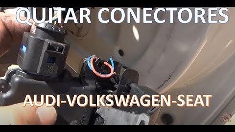 TRUCO para quitar fácilmente LOS CONECTORES de los coches AUDI, VOLKSWAGEN, SEAT Y SKODA