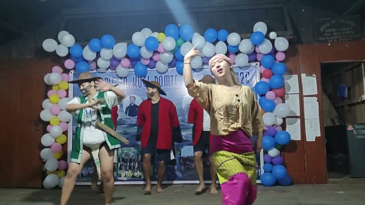 New year celebration at kugi pomte village 2026 #Group dence presented by Kugi pomte youths 