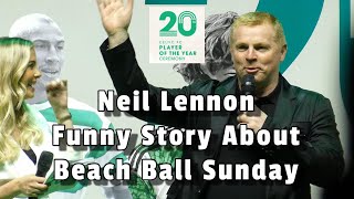 Neil Lennon Funny Story About Beach Ball Sunday - 20th Celtic Player of the Year Awards - 12.05.24