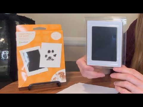 Pearhead Paw Print Clean Touch Ink Pad Kit for Dogs and Cats, Pet Owner ...
