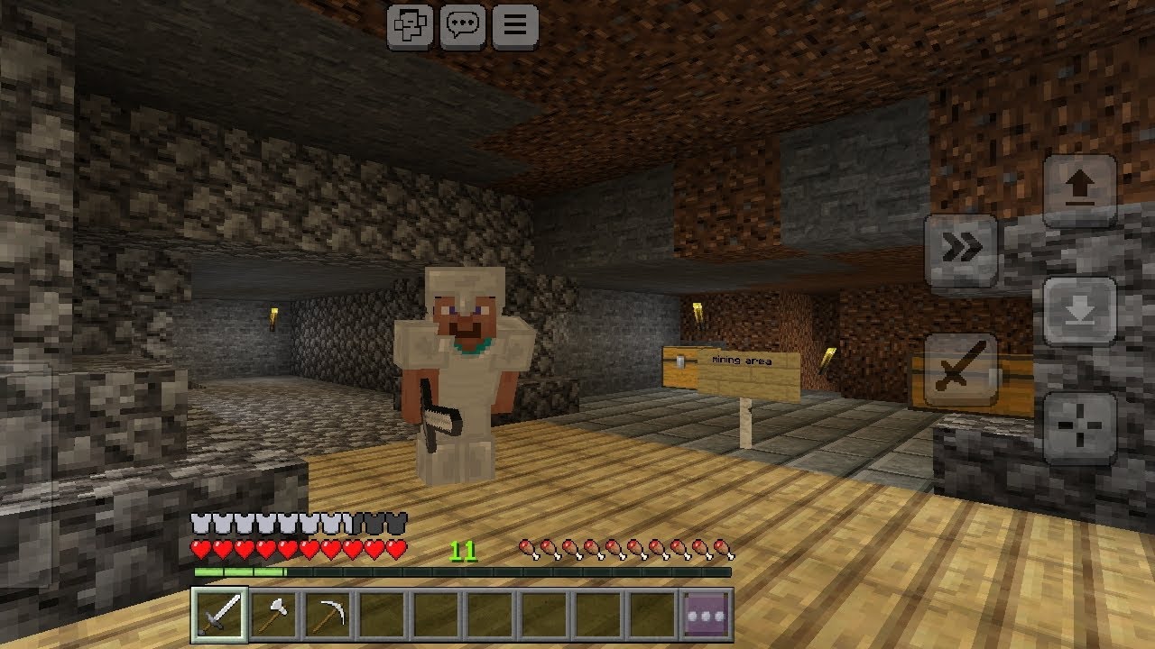 My new Minecraft but🔥 I got the iron armour banaya 🤪