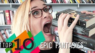 Top 10 epic fantasies | throne of glass, shadow and bone & more!