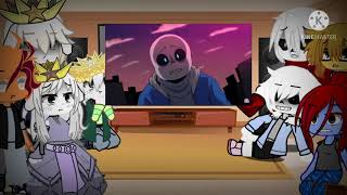 Past undertale react to sans Papyrus Gaster vs Betty (glitchtale series 4/)